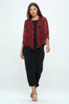 Truedames Open Cardigan In Red