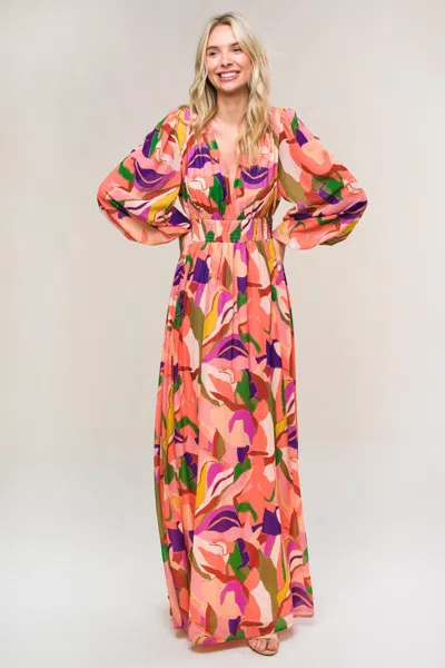 Truedames Over And Over Woven Maxi Dress In Pink