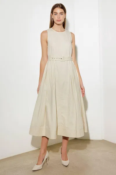 Truedames Over The Waters Woven Midi Dress In Neutral