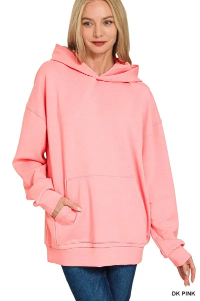 Truedames Oversized Scuba Hoodie With Kangaroo Pocket In Multi