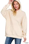 Truedames Oversized Scuba Hoodie With Kangaroo Pocket In Multi