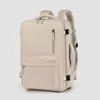 Truedames Oxford Cloth Side Pockets Backpack Bag With Handles In Sand
