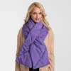 Truedames Padding Oblong Pull Through Scarf In Purple