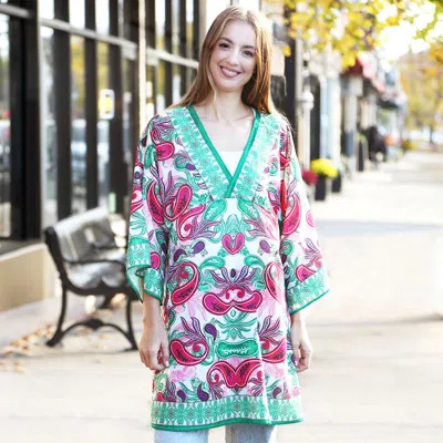 Truedames Paisley Printed Cover Up Dress In Multi