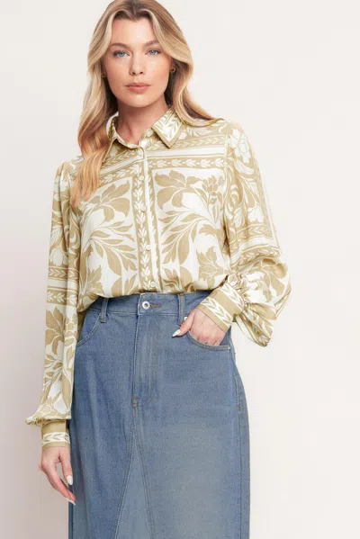 Truedames Palm Bazaar Woven Top In Multi