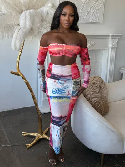 Truedames Paradise Inn Mesh Set In Multi