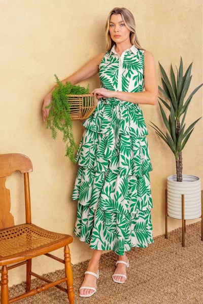 Truedames Park Avenue Woven Woven Midi Dress In Multi