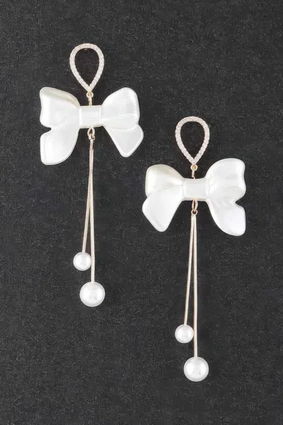 Truedames Pearl Blossom Earrings In Silver