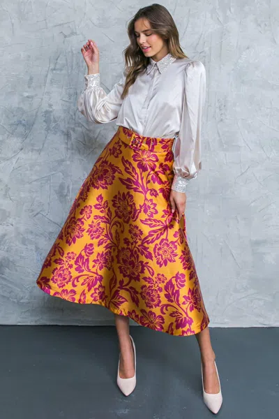 Truedames Perfect Refinement Woven Skirt In Multi