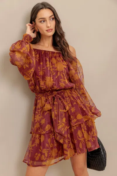 Truedames Petal Mist Woven Mini Dress In Multi