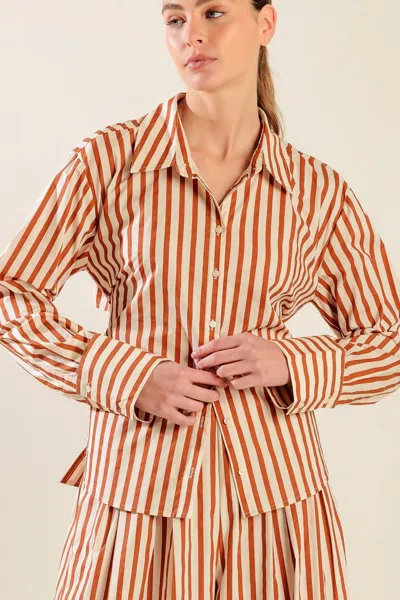 Truedames Pieces Of My Heart Woven Top In Multi