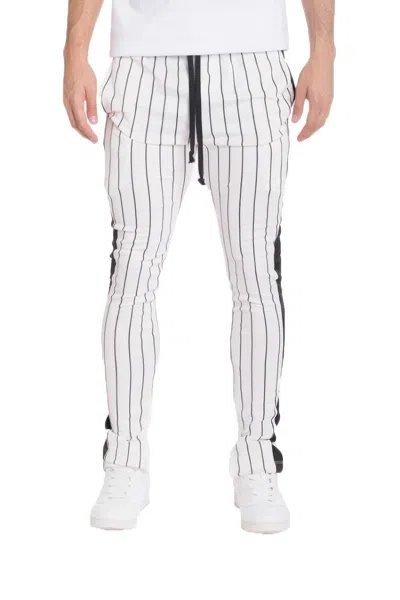 Truedames Pin Stripe Track Pants In White