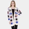 Truedames Plaid Check Cardigan In White