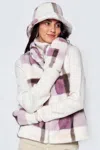 Truedames Plaid Faux Fur Vest In Multi
