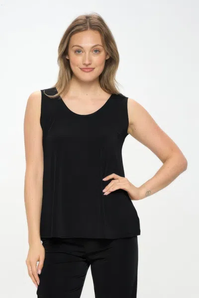 Truedames Plus Size Bns Solid Sleeveless Tank Top In Black