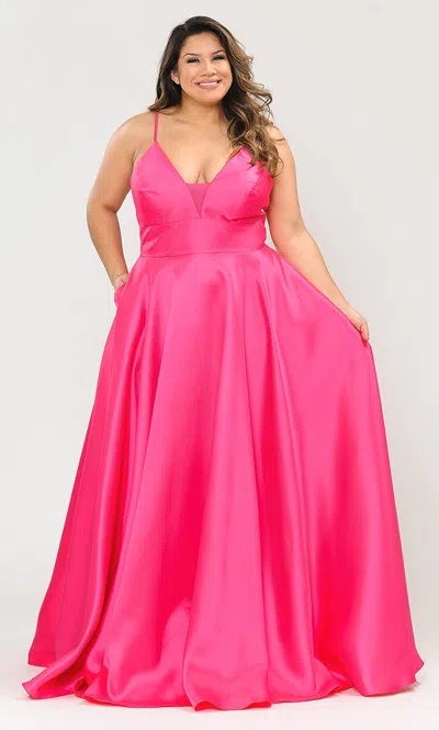 Truedames Plus Size Bridesmaids Dresses In Pink