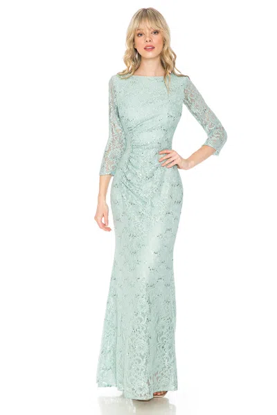 Truedames Plus Size Long Sleeve Lace Mother Of Bride Dress In Multi