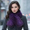 Truedames Plush Faux Fur Winter Scarf In Purple