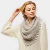 Truedames Pom Pom Tube Scarf In Gray