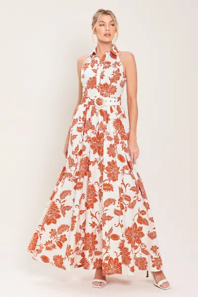 Truedames Portofino Sun Woven Maxi Dress In White