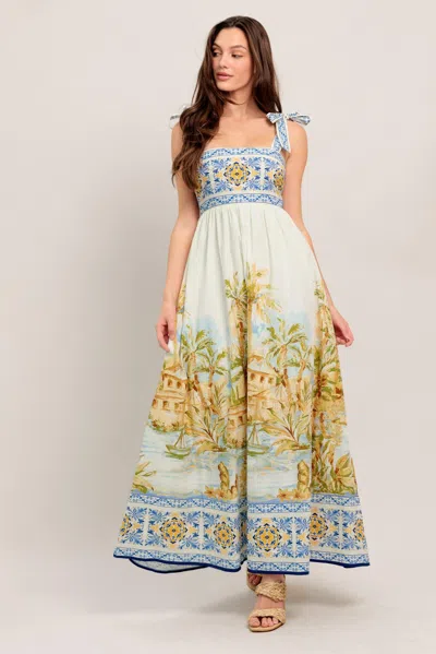 Truedames Postcard Perfect Woven Maxi Dress In Multi