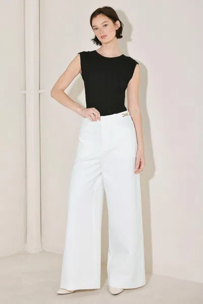 Truedames Power Line Theory Woven Pants In White