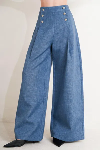 Truedames Power Move Woven Pants In Blue