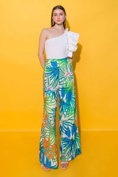 Truedames Pretty On Point Woven Pants In Yellow