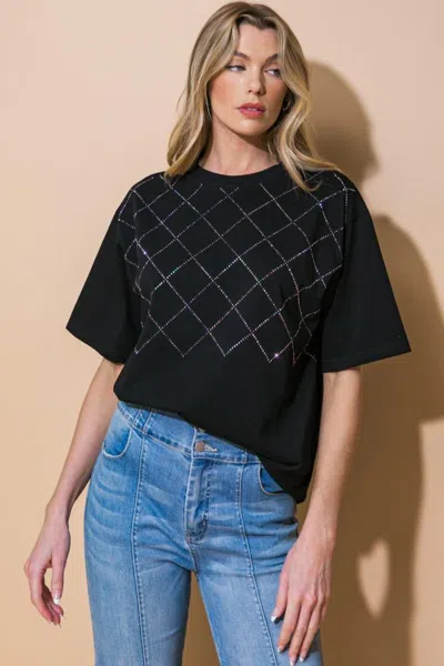 Truedames Pretty Perception Knit Top In Black