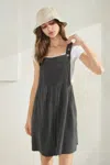 Truedames Prime Ribbed Knit Overall Romper In Gray
