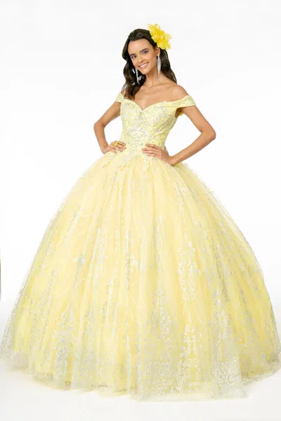 Truedames Princess Ball Gown In Yellow