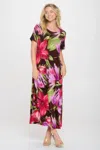 Truedames Print Bns Long Dress In Multi