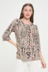 Truedames Print Hit Merrow Top In Multi