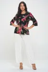 Truedames Print Hit Merrow Top In Multi