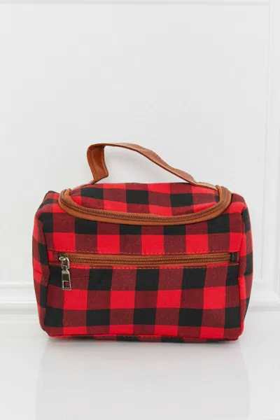 Truedames Printed Makeup Bag With Strap In Multi