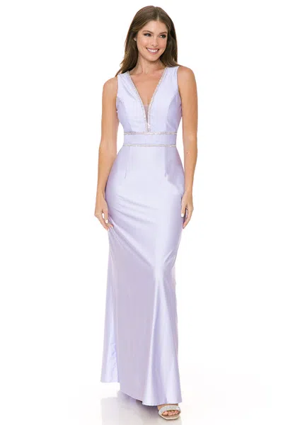 Truedames Prom Dress V-neck A-line Fully Lined Gala Gown In Pink