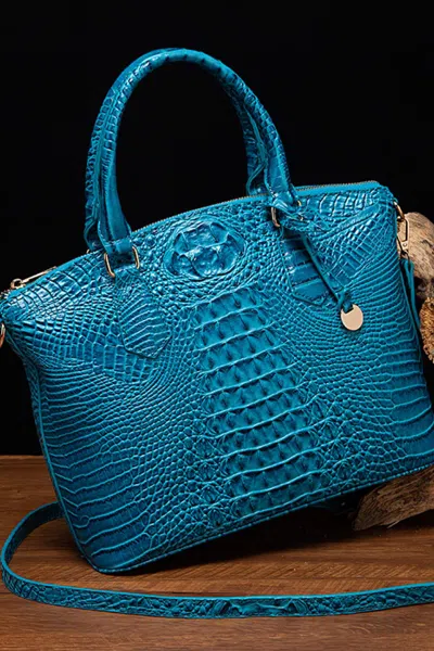 Truedames Pu Leather Handbag In Blue