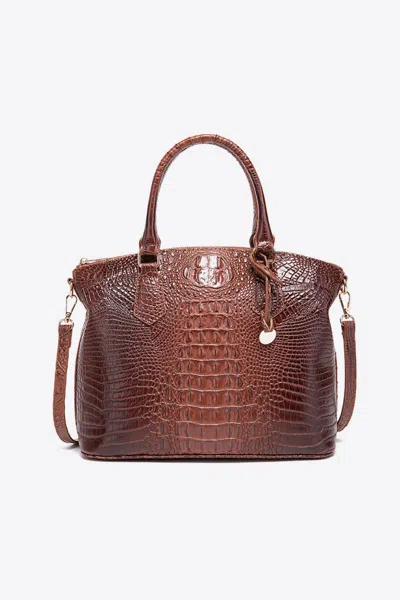 Truedames Pu Leather Handbag In Brown