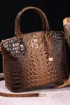 Truedames Pu Leather Handbag In Gray