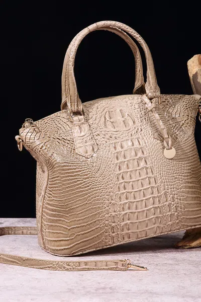 Truedames Pu Leather Handbag In Green