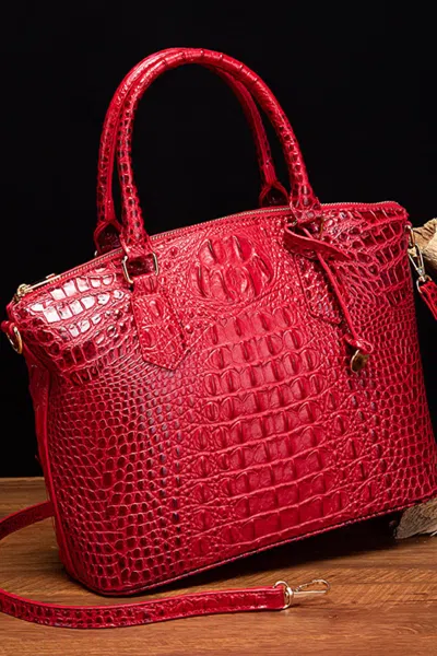 Truedames Pu Leather Handbag In Silver