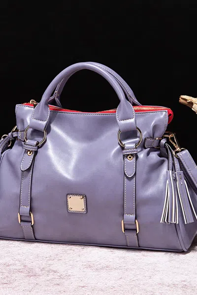 Truedames Pu Leather Handbag With Tassels In Multi