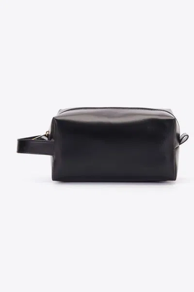 Truedames Pu Leather Makeup Bag In Black