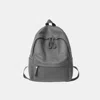 Truedames Pu Leather Zip Backpack Bag In Gray