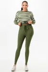 Truedames Pullover Sweater Top And Pant Set In Brown