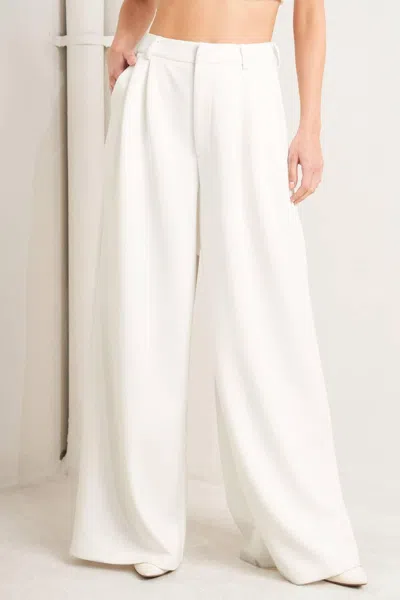 Truedames Pure Elegance Woven Pants In White