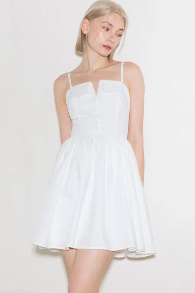 Truedames Pure Romance Woven Mini Dress In White