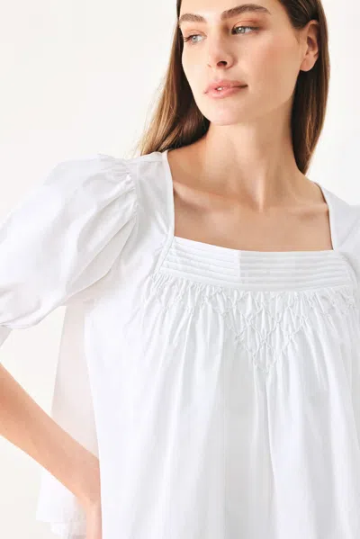 Truedames Pure Volume Woven Top In White