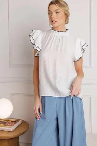 Truedames Push The Limit Woven Top In White