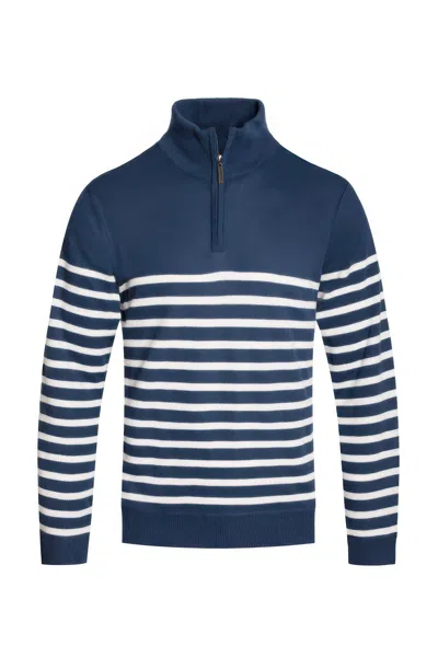 Truedames Quarter Zipper Pullover Sweater In Black